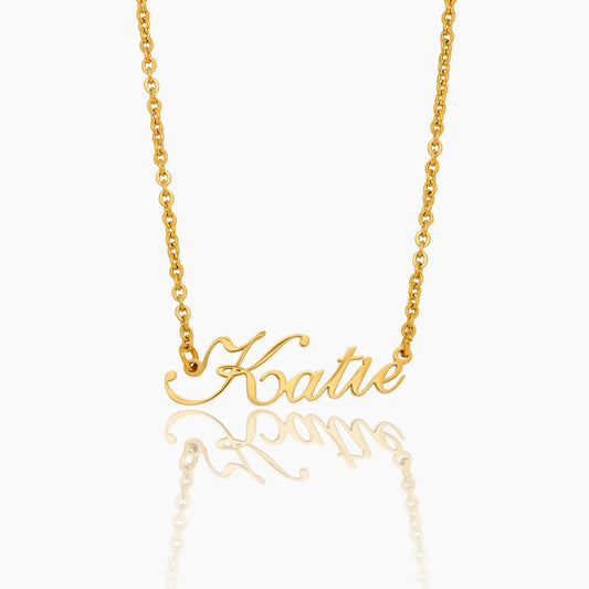 Olivia Signature Name Necklace | 18K Gold-Plated | Custom Cursive