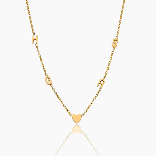 Multi Initial Necklace | Gold-Plated | Multiple Letter Initials