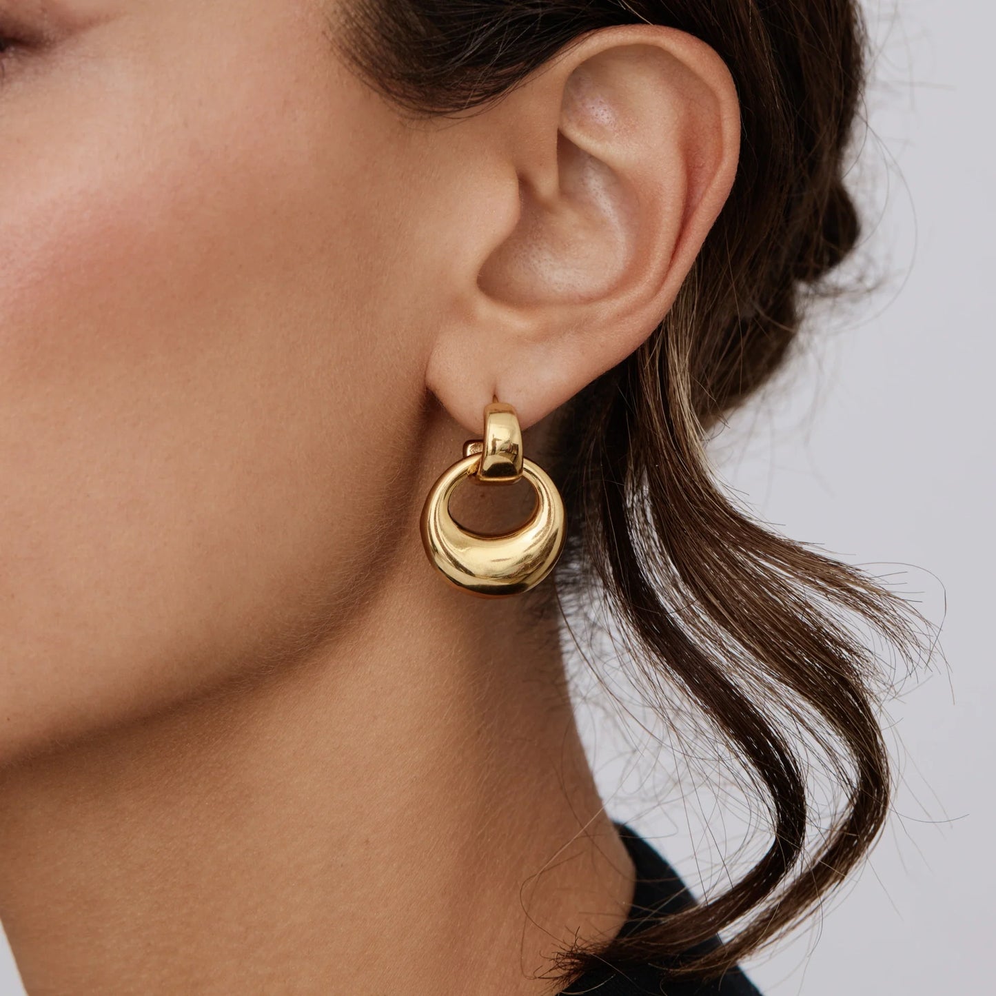 Luna Drop Earrings | Gold-Plated | Statement Gold Drop