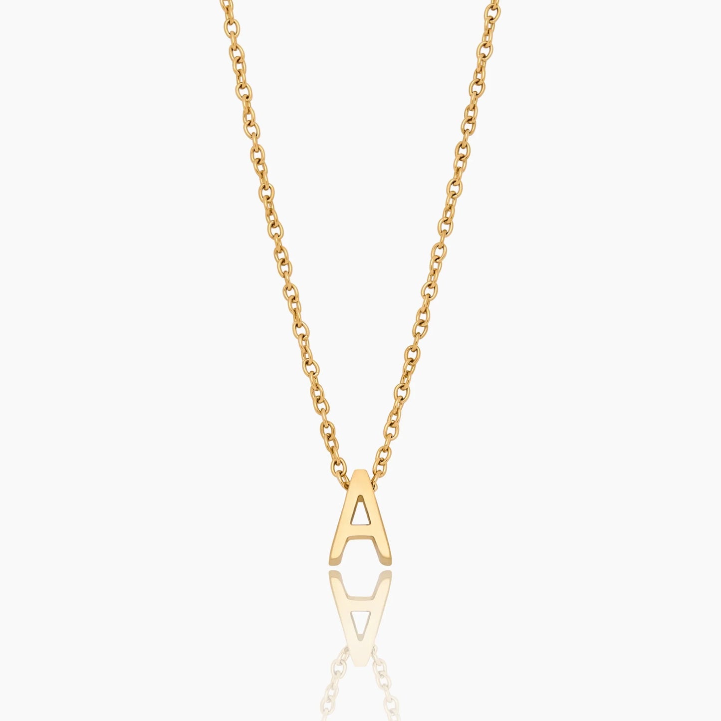 Dainty Initial Charm Necklace | 18K Gold-Plated | Minimalist Initial Pendant