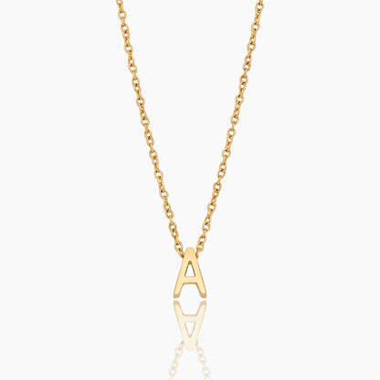 Dainty Initial Charm Necklace | 18K Gold-Plated | Minimalist Initial Pendant