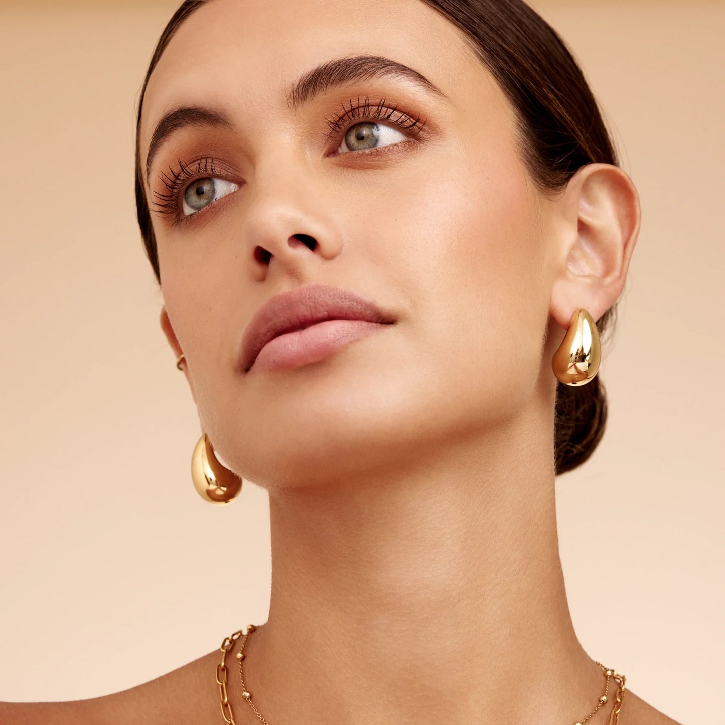 Chunky Teardrop Earrings | Gold-Plated | 23.5mm Drop Earrings