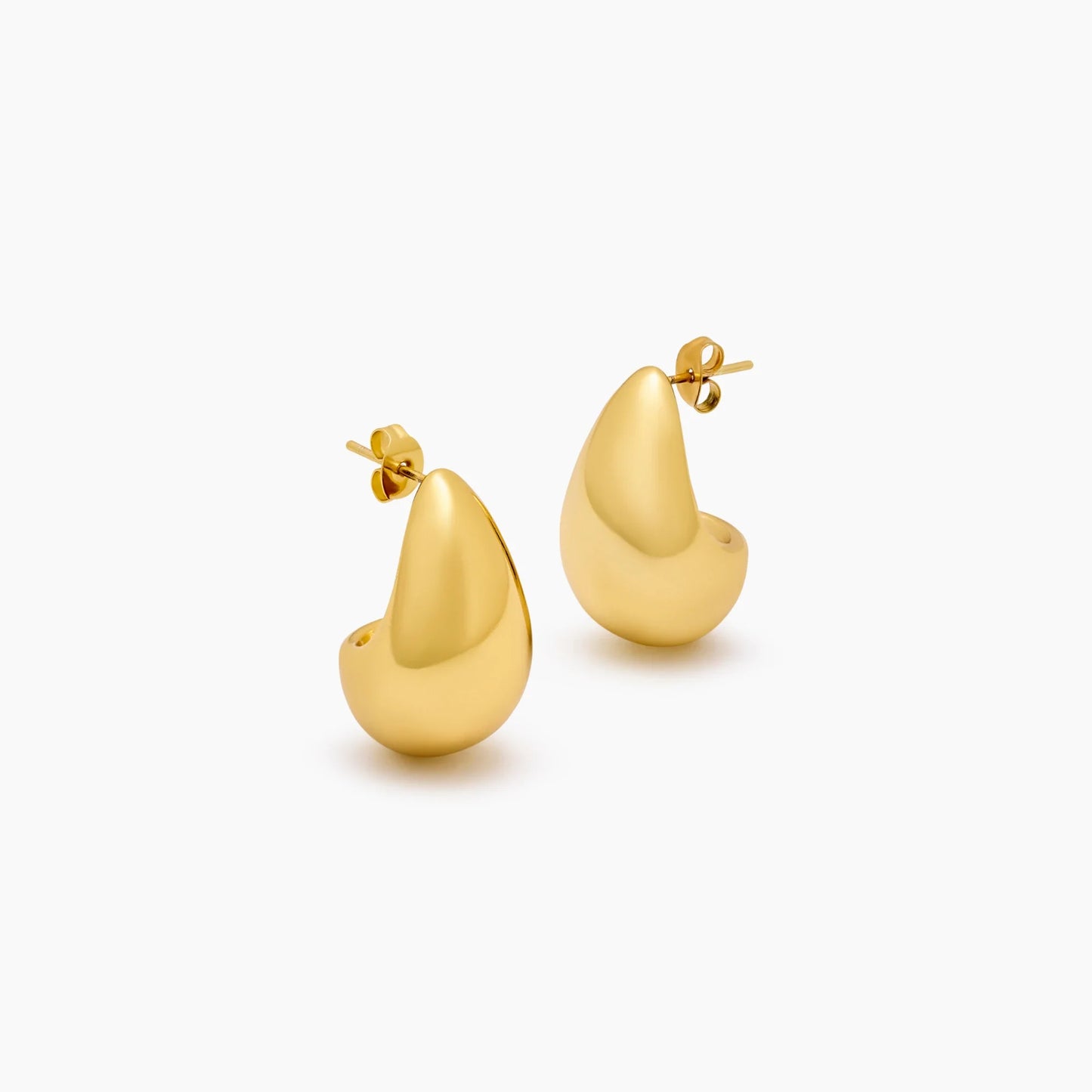 Chunky Teardrop Earrings | Gold-Plated | 23.5mm Drop Earrings