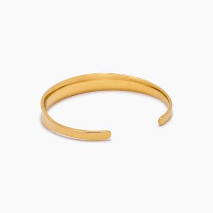 Sol Cuff Bracelet | Gold-Plated | Smooth Round 9.5mm Cuff