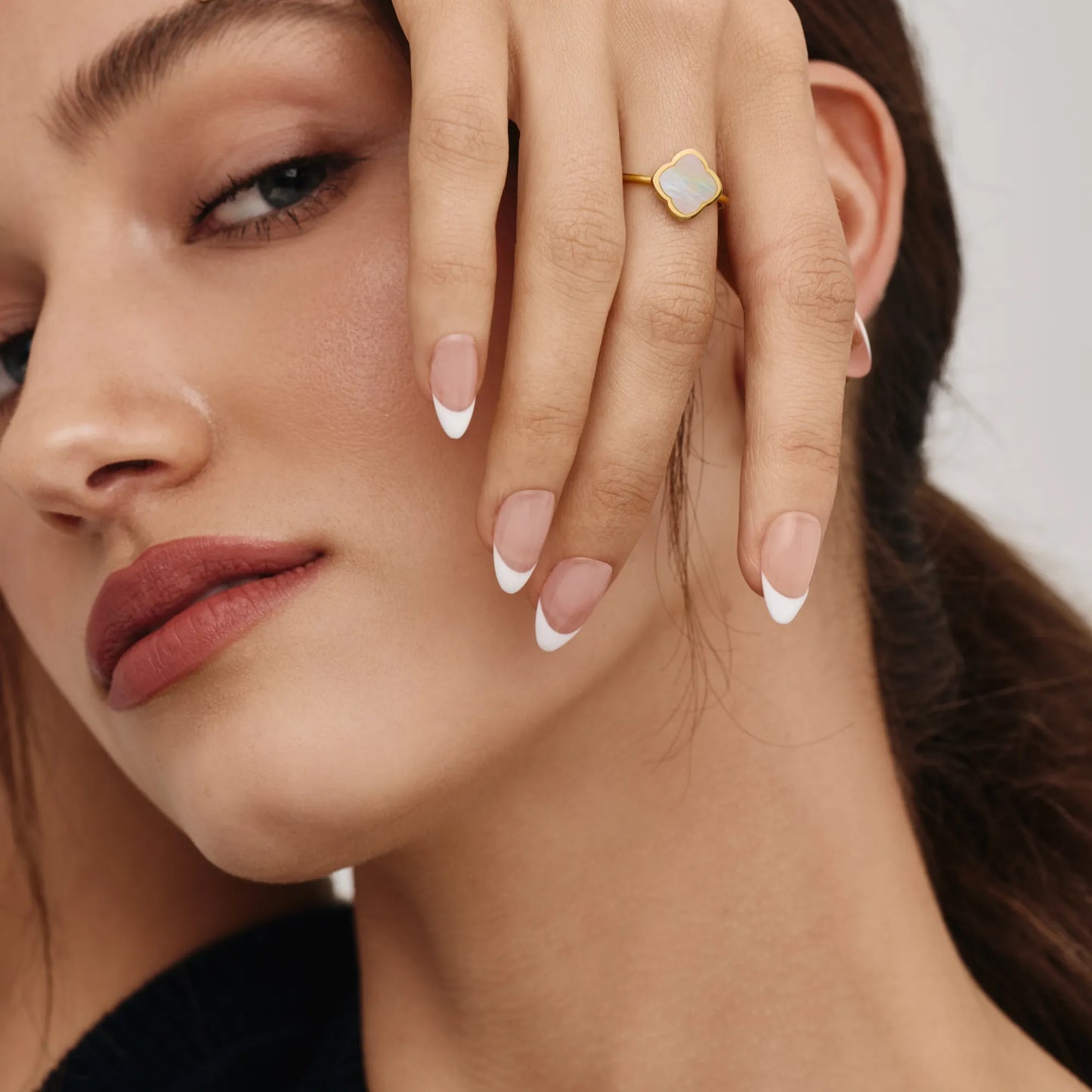 Clover Wrap Ring | Gold-Plated | Four-Leaf Clover Design
