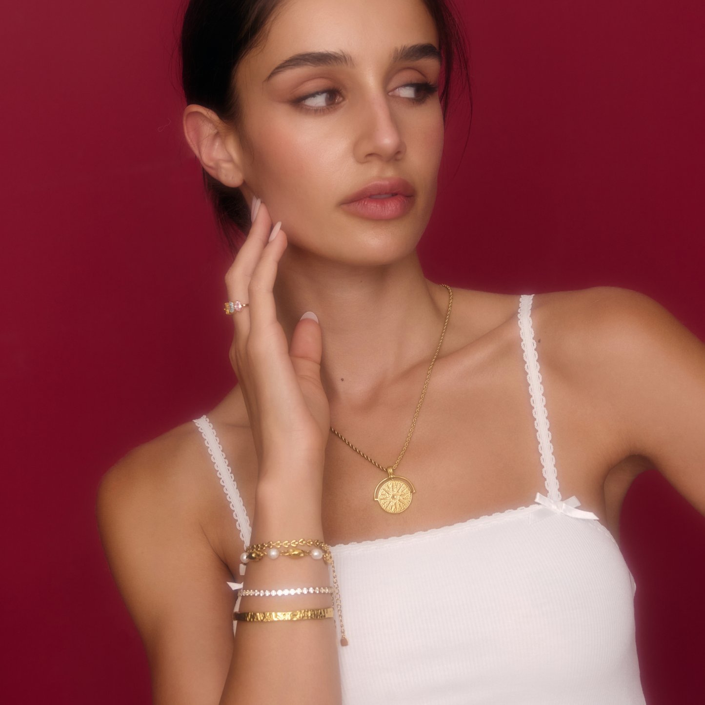 Molten Freshwater Pearl Bracelet | Gold-Plated | Pearls & Gold Nuggets
