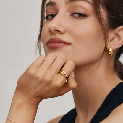 Trio Rolling Ring | Gold-Plated | Three Interlaced Bands