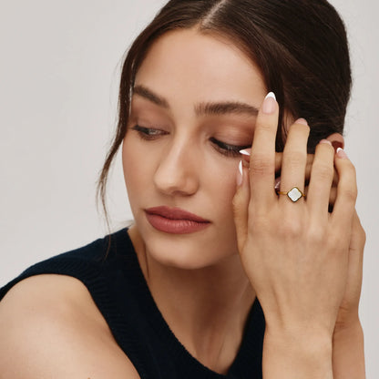 Clover Wrap Ring | Gold-Plated | Four-Leaf Clover Design