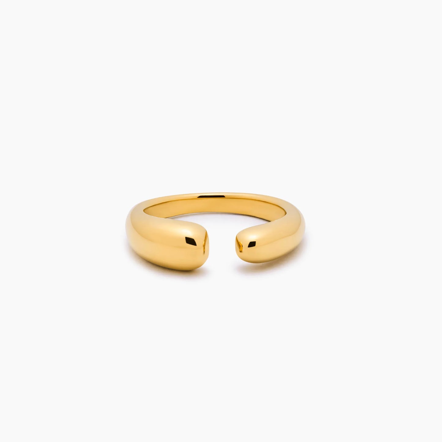 Open Form Ring | Gold-Plated | Open Band Sculptural Ring
