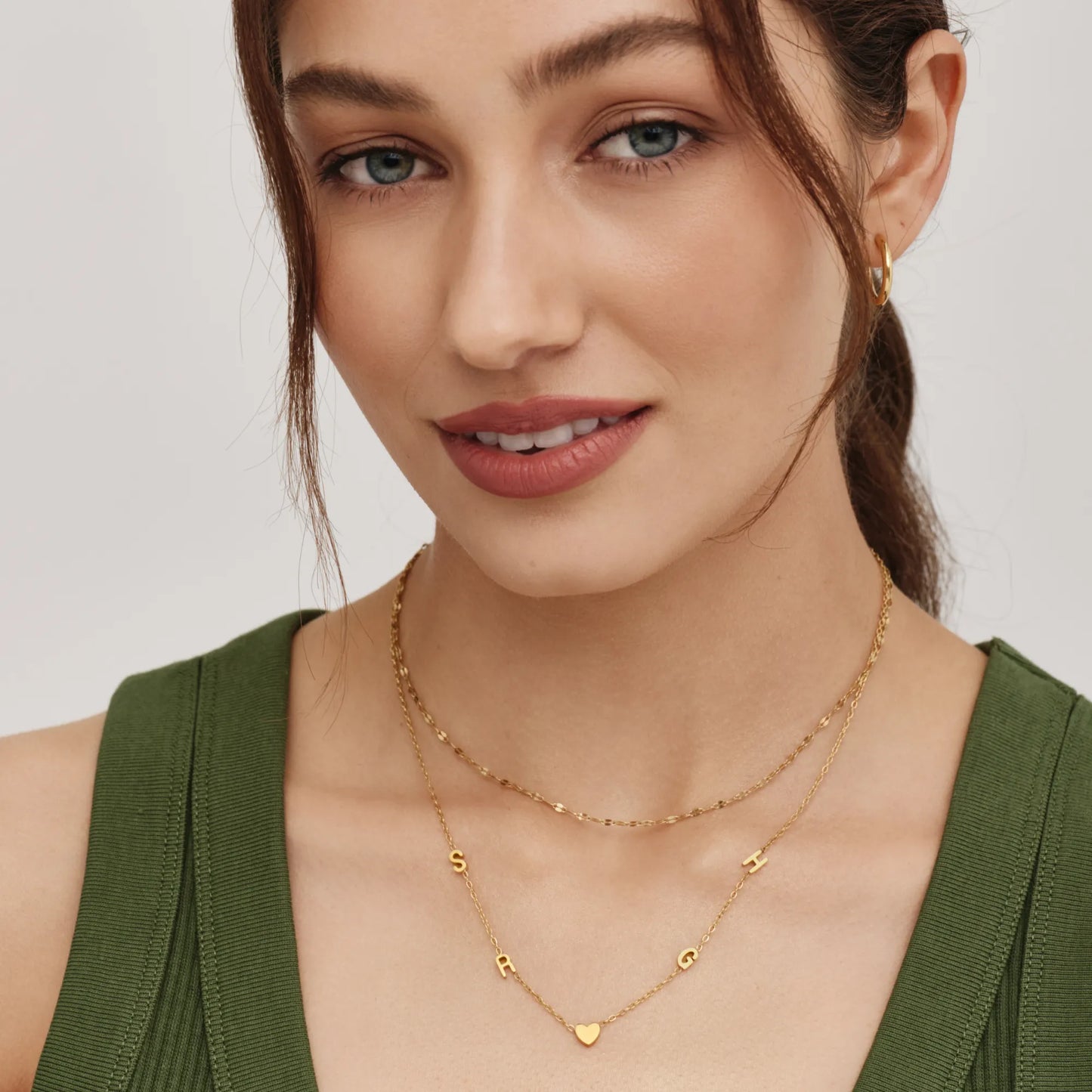 Multi Initial Necklace | Gold-Plated | Multiple Letter Initials