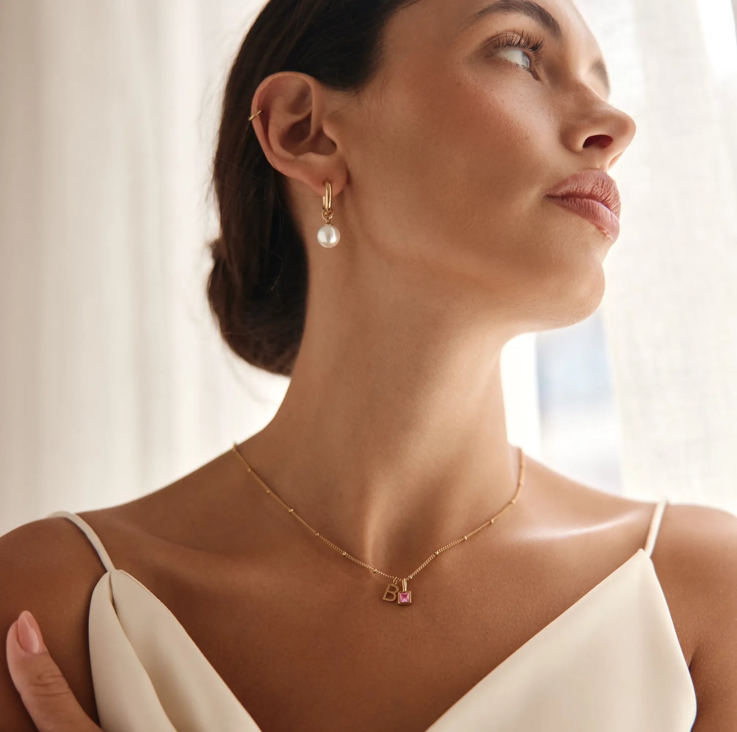 Gem Initial Necklace