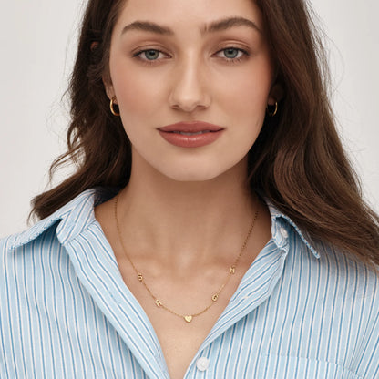 Multi Initial Necklace | Gold-Plated | Multiple Letter Initials