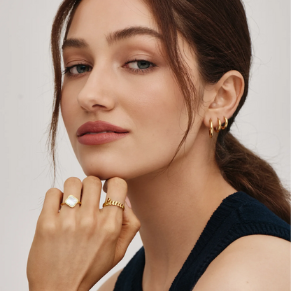 Clover Wrap Ring | Gold-Plated | Four-Leaf Clover Design