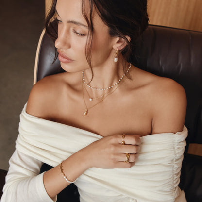 Trio Rolling Ring | Gold-Plated | Three Interlaced Bands