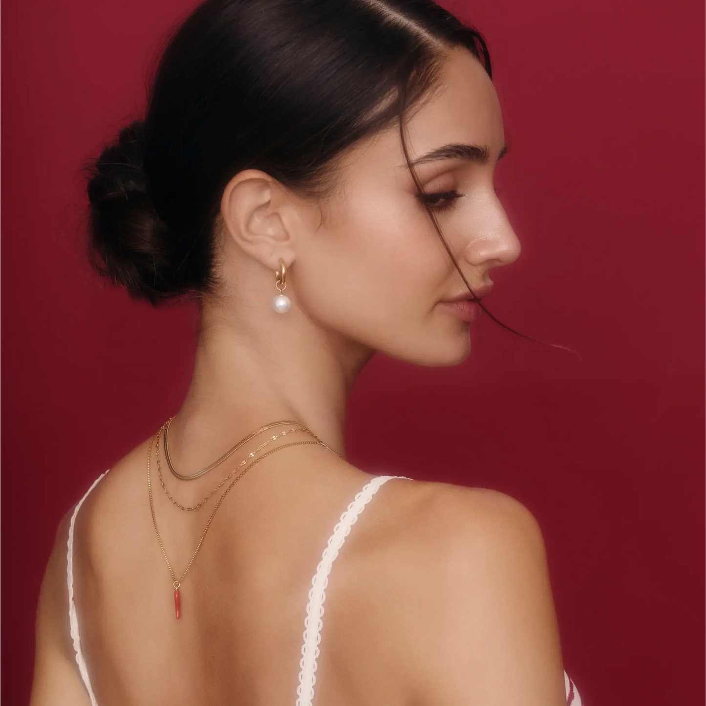 Cornicello Necklace | Gold-Plated | Italian Horn Pendant