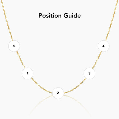 Multi Initial Necklace | Gold-Plated | Multiple Letter Initials