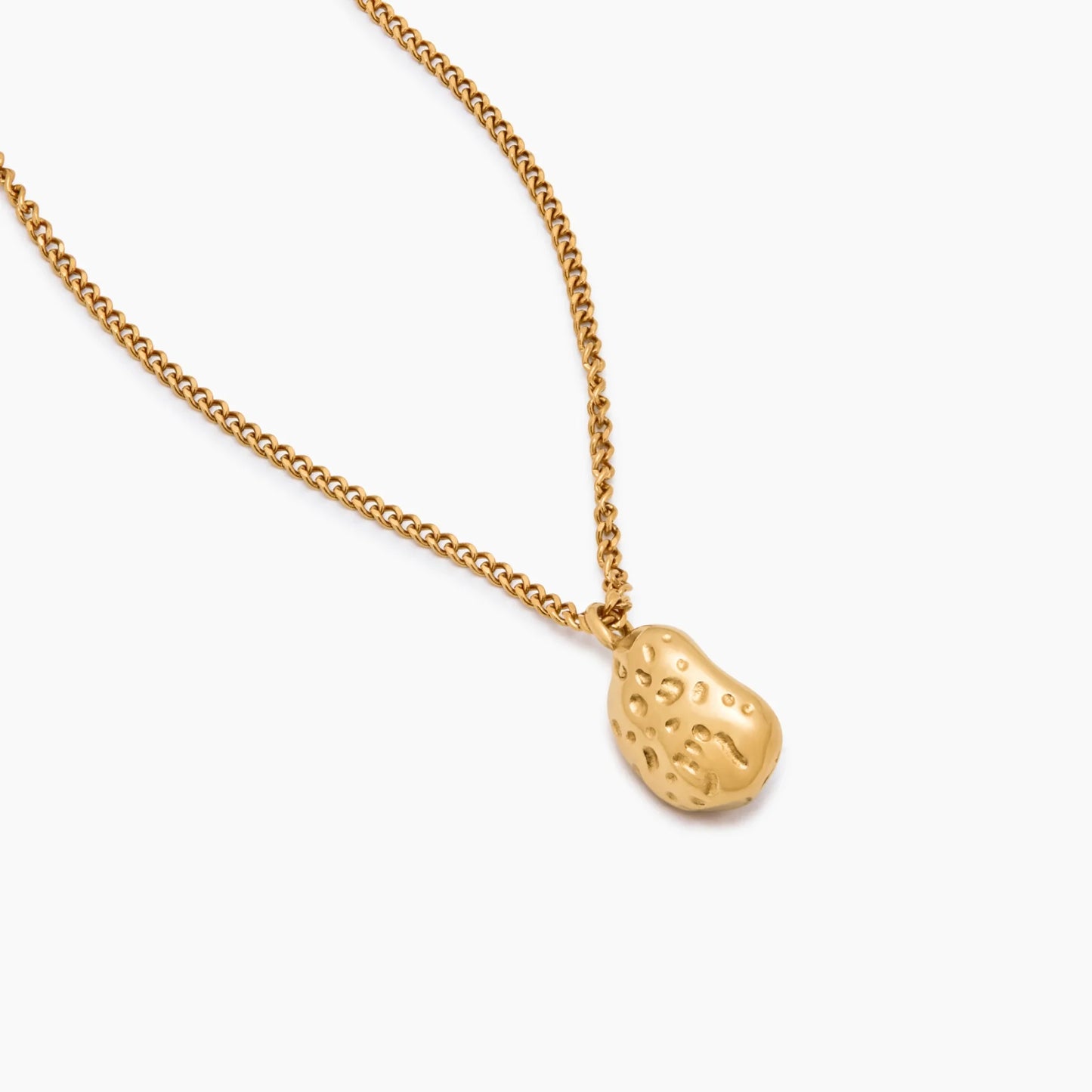 Luna Pearl Drop Necklace | Gold-Plated | Freshwater Pearl in Gold Cradle