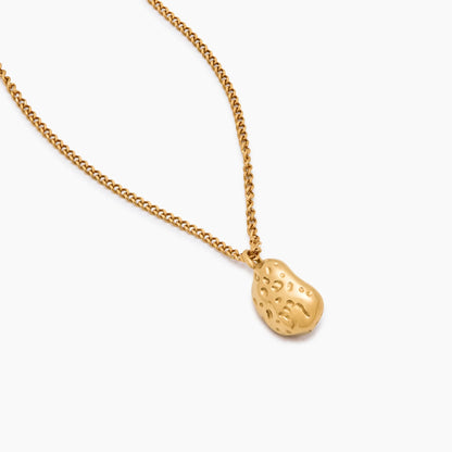 Luna Pearl Drop Necklace | Gold-Plated | Freshwater Pearl in Gold Cradle
