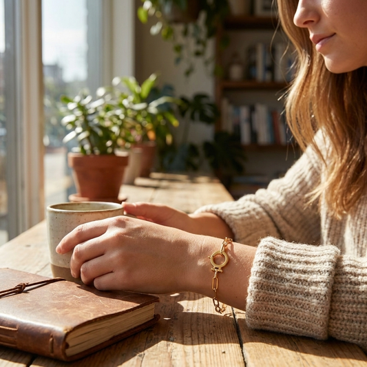 Essential Paperclip Chain Bracelet lifestyle