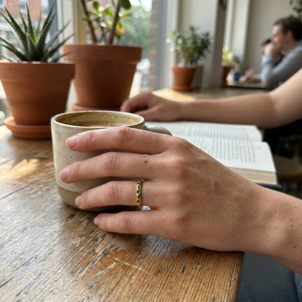 Celestial Birthstone Ring lifestyle