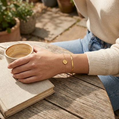 Initial Stamp Bracelet lifestyle