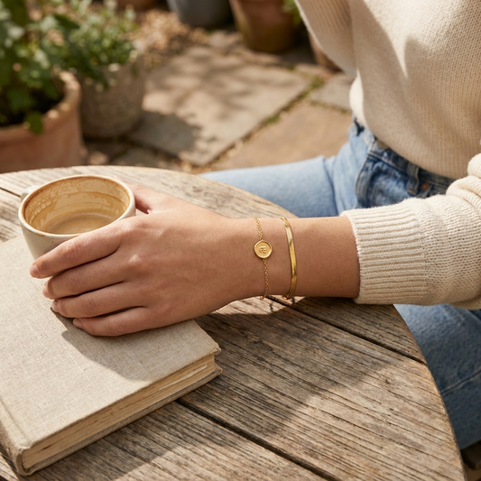Initial Stamp Bracelet lifestyle