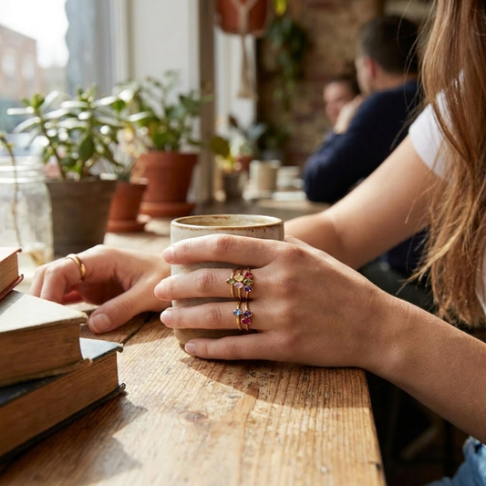 Marquise Family Birthstone Ring lifestyle