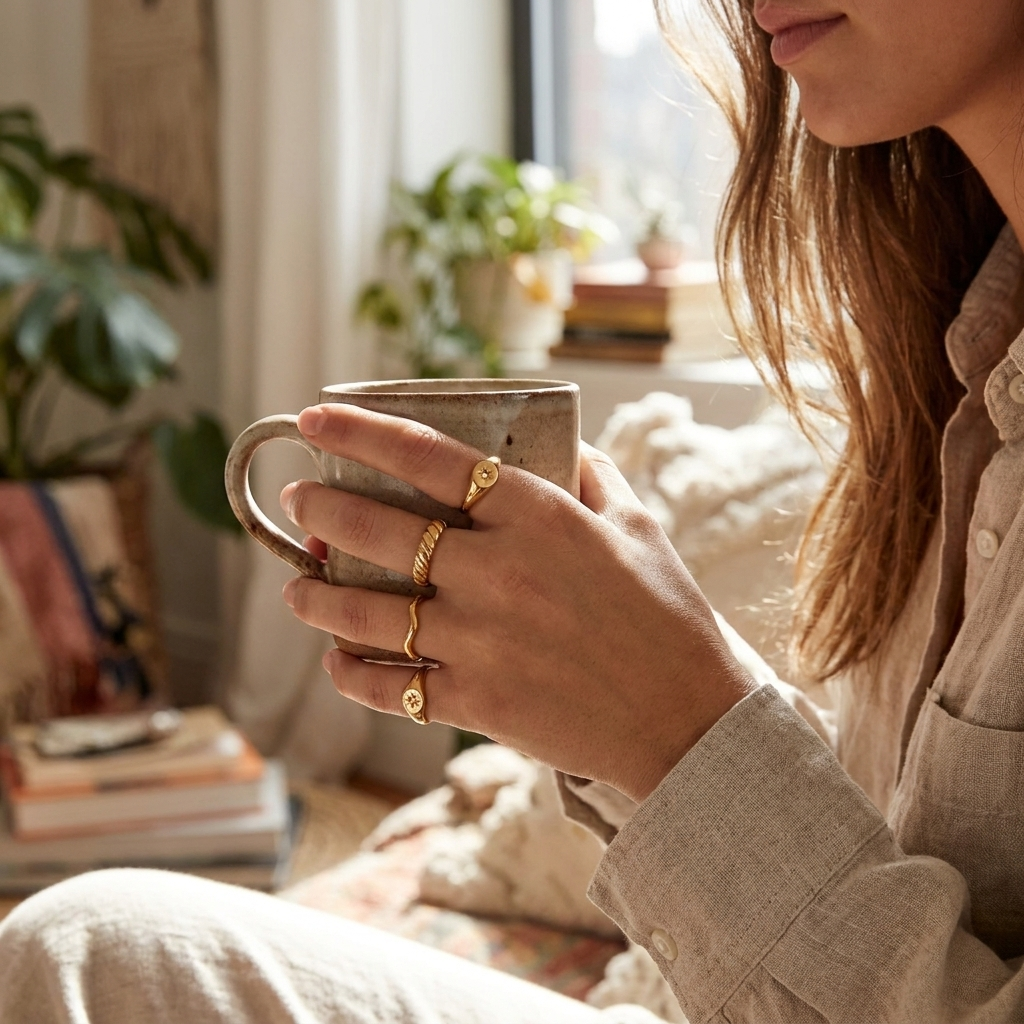 Stella Signet Ring lifestyle