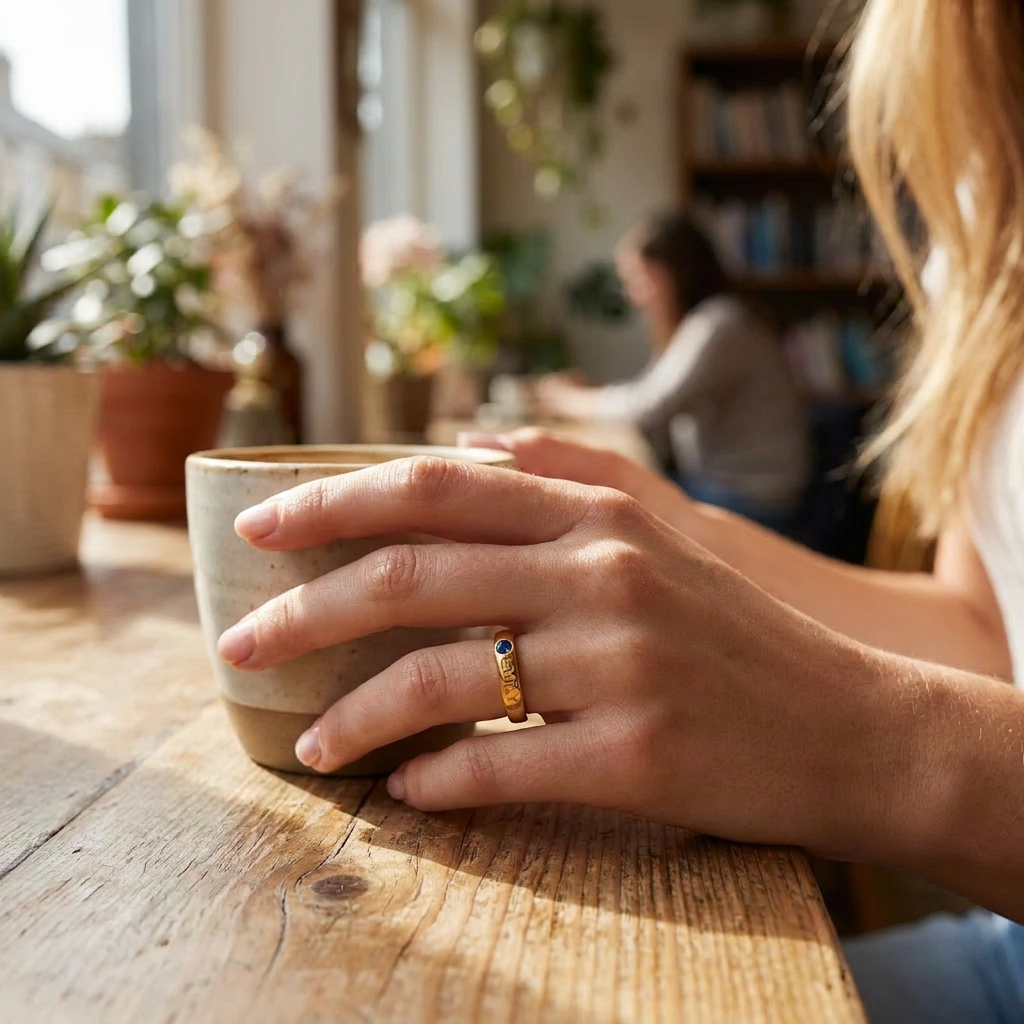 Birthstone Name Ring lifestyle