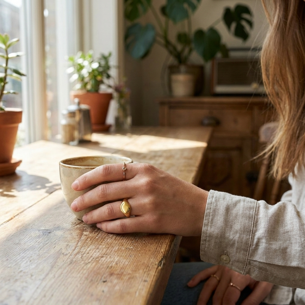 Essential Signet Ring lifestyle