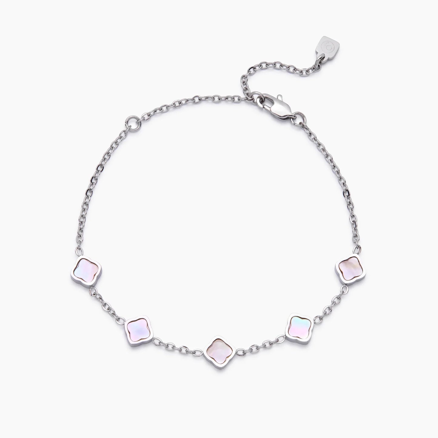 Mini Pearl Clover Bracelet | Gold-Plated | Clover Charms & Pearl Accents