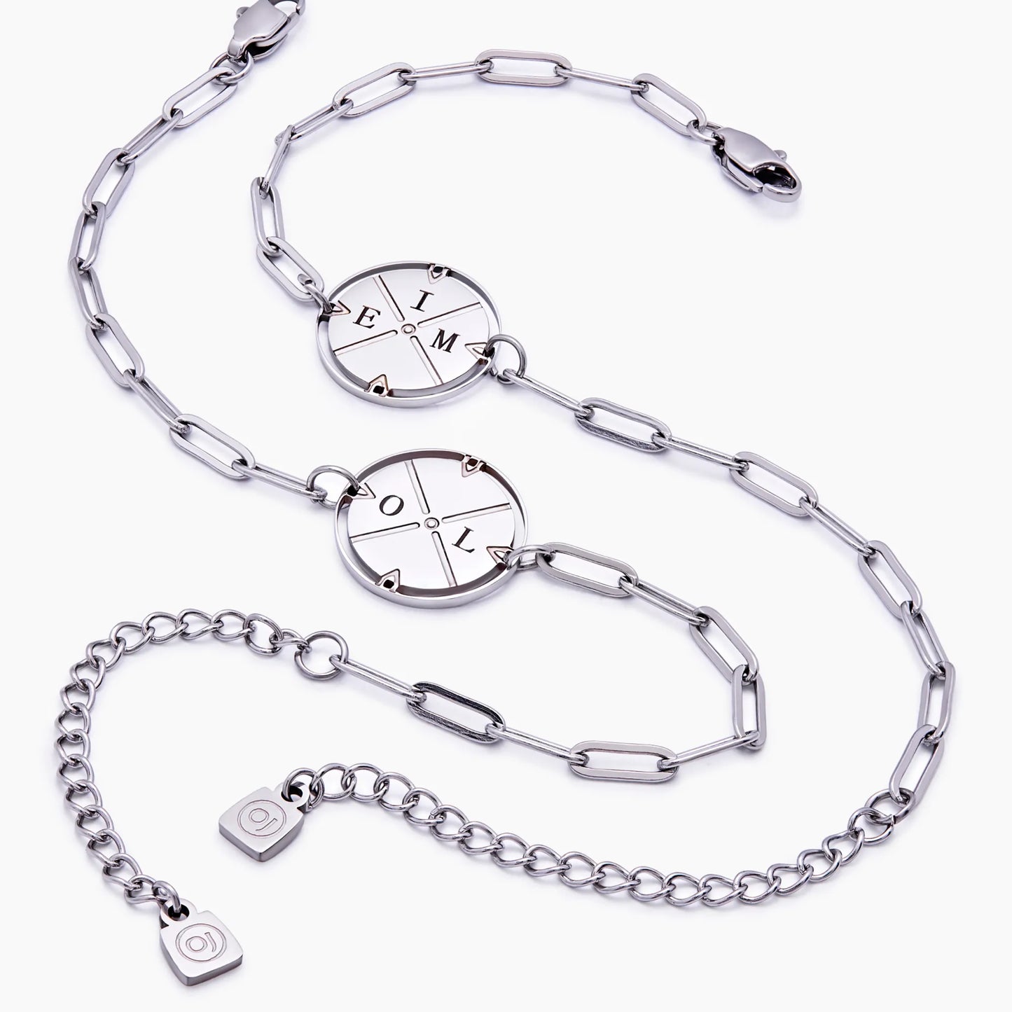 Engraved Compass Bracelet | Gold-Plated | Up to 4 Initials