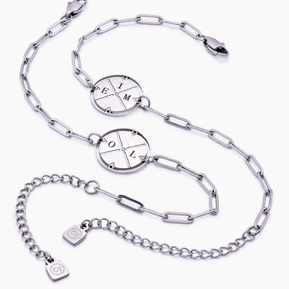 Engraved Compass Bracelet | Gold-Plated | Up to 4 Initials