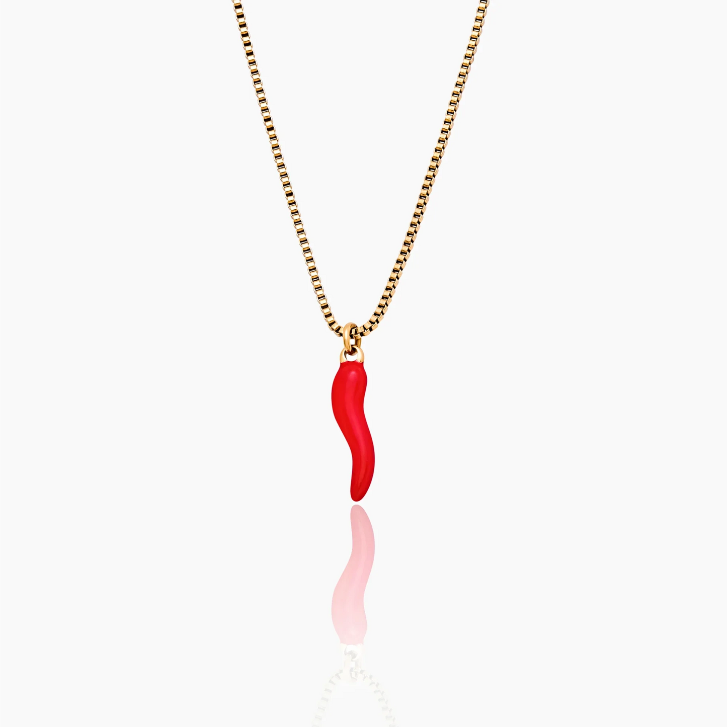 Cornicello Necklace | Gold-Plated | Italian Horn Pendant