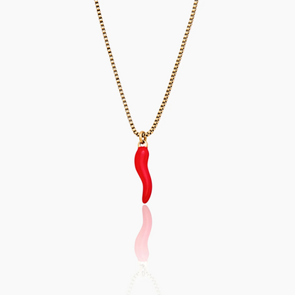 Cornicello Necklace | Gold-Plated | Italian Horn Pendant