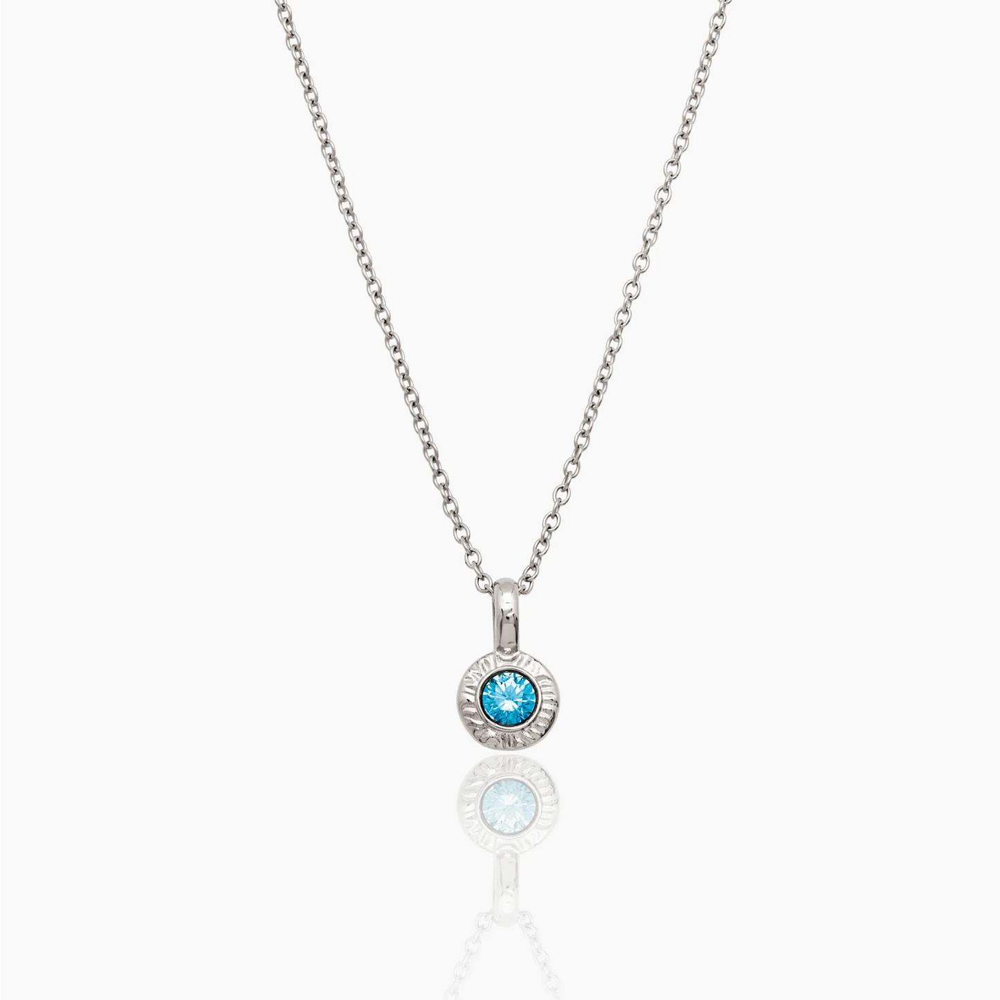 Crushed Birthstone Pendant Necklace | 18K Gold-Plated | Crushed Stone Pendant