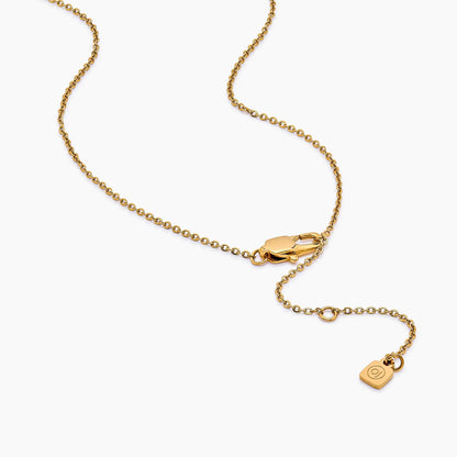 Dainty Freshwater Pearl Necklace | Gold-Plated | Pearl & Bezel Sparkle